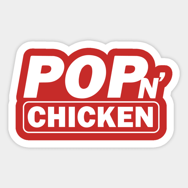 Pop'n Chicken Sticker by critforbrains